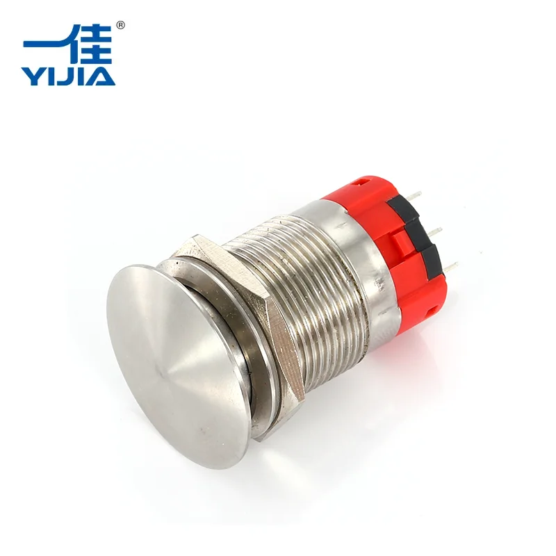 Jenis jamur sakelar tombol tekan logam warna