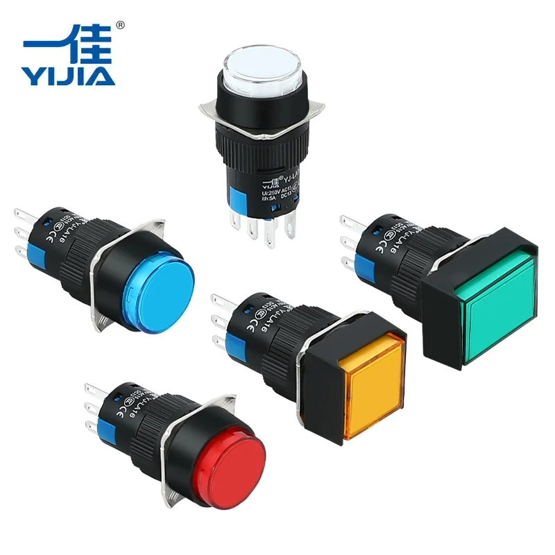 Sakelar tombol tekan persegi panjang Sakelar tombol tekan persegi panjang